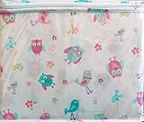 Lil Pixies 3 Piece Twin Sheet Set Girls Pastel Owls Birds Flowers [並行輸入品]