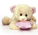 Keel Toys Cuddles Dangle Bear with Sound Pink - 30cm by Keel Toys