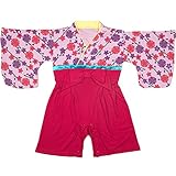 [キョウエツ] ロンパース 袴風 女の子 ベビー服 カバーオール ベビー (70, 梅 パープル)
