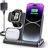 3 in 1 Charging Station for Wireless Charger for Phone 15 14 13 12 11 X 8 Series Wireless Charging Station for Multiple Devices for Watch Charger