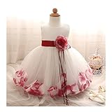 Candykids ベビードレス ベビーデイジー 結婚式 セレモニードレス フォーマルドレス 子供服 女の子 　　赤ちゃん お宮参り ティアードスカート　　ベビードレス フォーマルドレス (80cm,
