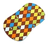 SheetWorld Fitted Bassinet Sheet (Fits Halo Bassinet Swivel Sleeper) - Argyle Brown Transport - Made