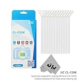 JW 12pcs*24mm Full Frame (CCD/CMOS) Digital Camera High Quality Microfiber Sensor Swab Dust Cleaner 