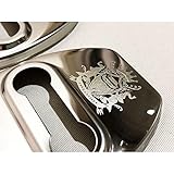 ランドクルーザー プラド専用 ドアストライカー ステンレスカバー メタリック 4個セット トヨタ 現行 150系 TRJ120W TRJ150W (シルバー)