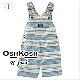 OSH KOSH オシュコシュ,正規品.ハーフ,オーバーオール キッズ サロペット 1.ブルー 18ヶ月（85cm）