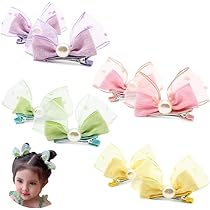 Amazon | SEEWEN ヘアクリップ リボン 髪飾り バレッタ ヘアピン