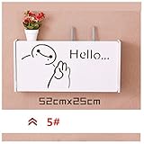 ホーム壁マウントシェルフTVボックスWiFiルータベッドルームストレージラックハングホルダーProスタイル# 5 )