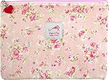 ポーチェ(pouche) 消臭ポーチ フラット Ｗガーゼ フレンチローズ (ナチュラルピンク)
