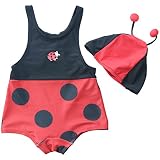 盛夏SWIMMING WEAR(スイミングウエア) 2WAYてんとう虫帽子付スイムグレコ 95cm/R NO.C-4866212