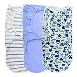 Summer Infant社製 [スワドルミー ベビー おくるみ ねんね] 01.Gr.カー【3s-54130】ステージ2【L/3枚セット】