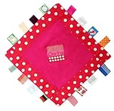 レーベルレーベル おしゃぶり おてふきに!  ベビー夢中 出産祝いに! ドット ピンク 741020