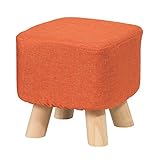 さいころスツール ブルー ブラウン グリーン オレンジ アイボリー カラフル スツール ローチェア 椅子 いす (ロータイプ, オレンジ)