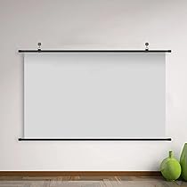 プロジェクタースクリーン 布製 ホワイト Amazon | 壁掛けプロジェクタースクリーン プロジェクター