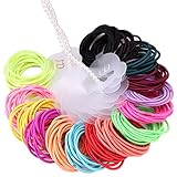 BIANHUAN ヘアゴム こども 100本 セット おしゃれ かわいい カラフル ベビー ヘアアクセサリー ゴム 髪 リボン 赤ちゃん 髪留め 女の子 髪飾り 髪ゴム 誕生日 ドレス プレゼント 発