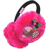 イヤーウォーマー イヤーマフ 耳あて ふわふわチェリー耳カバー チェリー耳あて/ ローズ