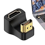 テレビ用8Kアダプター - HD U アダプターおよび HD コネクター付き直角 HD ケーブル | カメラ、コンピュータ、プロジェクター用の 48bps アングル HD ケーブル Foccar