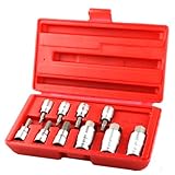 Simplyシルバー – 10pcドロップ鍛造SAE 3 /8 " & 1 /2 " Dr Hexキーアレンヘッドソケットビット品質セット