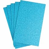 グリッターシート グリッターシール 20×30cm（A4サイズ相当） ライトブルー 5枚 グリッターフォームシート EVAスポンジシート キラキラシール ラメ 自粘性 ND-0440-R04-LB-5sheets