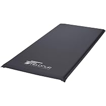 Amazon | FIELDOOR 車中泊マット 5cm厚 【Mサイズ/ブラック】 自動膨張