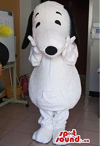 Amazon よく知られているスヌーピー白い犬動物漫画のキャラクターのマスコットspotsoundカナダ コスプレ 仮装 通販