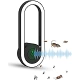 【2024版】超音波式害虫駆除器 ネズミ駆除 蚊取り器 虫除け器 蚊除け 静音 無臭無毒 360°全方位害虫駆除機 全年間使用可能 80-120㎡有効範囲 ネズミ/ゴキブリ/蚊/虫/アリ/ハエ/ノミ/クモ/ハチ/コウモリなどに対応 子供やペットに安心