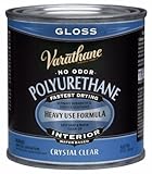 Rust-Oleum Varathane 200061H 1/2-Pint Interior Crystal Clear Water-Based Polyurethane, Gloss Finish 