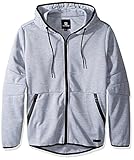 Southpole Men's Tech Fleece Basic Hooded Full Zip Heather Grey X-LARGE [並行輸入品]