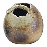 ビードロ手桶丸花瓶(信楽焼) [19 x 20cm 1712g] 【花瓶】 | 料亭 旅館 和食器 飲食店 おしゃれ 食器 業務用