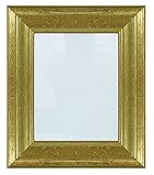 Shubbyシック素朴な仕上げの木製写真フォトフレーム吊り壁ホームデコレーション 16 x 20 Inches ゴールド FRAME70-Gold-16