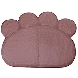 Prawey（TM）ペットペット犬子犬猫給餌マットパッドかわいいポウPVCベッドディッシュボウル食品水はプレースマットクリーンIC674516ワイプフィード用品