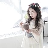 【ノーブランド品】春夏 春衣装 子供ワンピ ワンピース 薄手 キッズワンピース 春ワンピ 子供服 子供トップス キッズ服 (XXL/150cm, ホワイト)