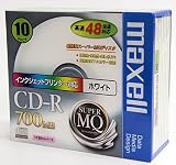 maxell CDR700S.PW1P10S データ用CDR記憶容量700MB48倍速