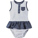 カーターズ Carter's/ ストライプ サンスーツ ブルー ロンパース半袖 3ヶ月【並行輸入】