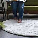 ＲＵＧＳ‐ＦＡＣＴＯＲＹ ラグ カーペット 円形 洗える エトワール 140cm アイボリー 白