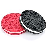 ユニーク　クッキー型　赤ちゃんの歯固め　2種類　（ハード＆ソフト）　Cookie Teethers & Gum Massagers, 1 Hard & 1 Soft　（海外直送品） [並行輸入品]