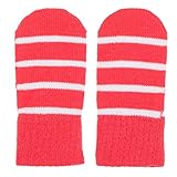 Polarn O PyretクラシックストライプMagicウールThumble Mittens カラー: ピンク