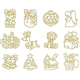 ヤマト グラスデコ用 プレートクリスマス 12個セット オーナメント