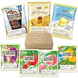 【期間限定 】 マンナンライフ 蒟蒻畑 ゼリー こんにゃくゼリー 蒟蒻ゼリー まとめ買い 7種 ( ぶどう味 ・ 白桃味 ・ りんご味・ 温州みかん味 ・ アイスコーヒー味 ・ 濃厚プリン味 ・ 瀬戸内レモン味 ) ギフト プレゼント @World Market オリジナルBOX付き
