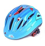 HORIZON ヘルメット 自転車 キッズ 子ども用 軽量 通気性 かわいい ブルー 53～58cm