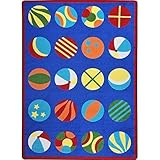 Joy Carpets Kid Essentials Early Childhood Have A Ball Rug Multicolored 10'9 x 13'2 [並行輸入品]