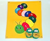 布絵本 布のパズル ブーティ かずあそび/ルームシューズ いもむしくんのバズル/ トラのブーティ ギフトセット 2個組み 知育