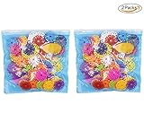 naovio 300ピースキッズ雪形状スプライシングおもちゃPreschooler教育Interlocking Building Blocksゲーム、2パック、150個/パック