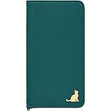 [Elegante] Chaton LG style L-03K 用 ケース 手帳型 05.ティールグリーン ネコモチーフ 猫 にゃんこ 足跡 肉球 ポケット カード収納 ストラップ金具 レザー 全6色 エレガンテ シャトン スマホケース [L]B1