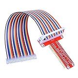 ARCELI RPi GPIO ブレークアウト拡張ボード + リボンケーブル + 組み立て済みTタイプ GPIOアダプター 20cm FC40 40ピン フラットリボンケーブル Raspberry Pi 3 2 Model B B B + SC05用