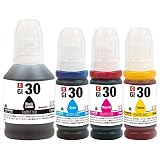 Morishop GI-30 (PGBK/C/M/Y) 4色セット(BKのみ顔料) キャノン用 純互換インクボトル GI-30BK GI-30C GI-30M GI-30Y