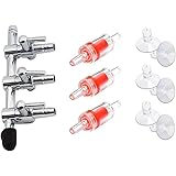 Amazon エアチューブ 4分岐 逆流防止弁 キスゴム 13個セット 水槽 エアーポンプ エアレーション アクアリウム バブルカウンター チェックバブル 吸盤 水作水族館 魚タンク Bornfeel エアポンプ用アクセサリー 通販