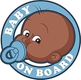 Baby on Board Car Signアイコン – Baby Boyブルービニールデカールステッカー 12" Wide 475942346