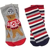 ジンボリー GYMBOREE/ ベア&ストライプソックス ヘザーグレー 小物くつ下・タイツ 4～5歳【並行輸入】