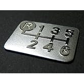 Tuningfan メッキ シフトパターン プレート 左上リバース6MT車用 SPP-A002