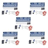 Ren He 5個セット 流れるLEDキット NE555 + CD4017 流水ランプ モジュール LEDライト 自作キット 電子プロダクションスイート DIYキット